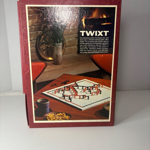 Twixt 3M Bookshelf Strategy Board Game 1962 Complete W/directions pieces & board - Picture 7 of 13